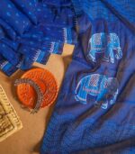 Nila Hati Saree
