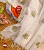 White Poddo Saree
